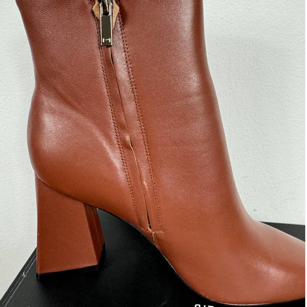 New Marc Fisher Ltd Kulika Ankle Bootie Medium Natural Leather Women's Size 11 - Picture 10 of 11